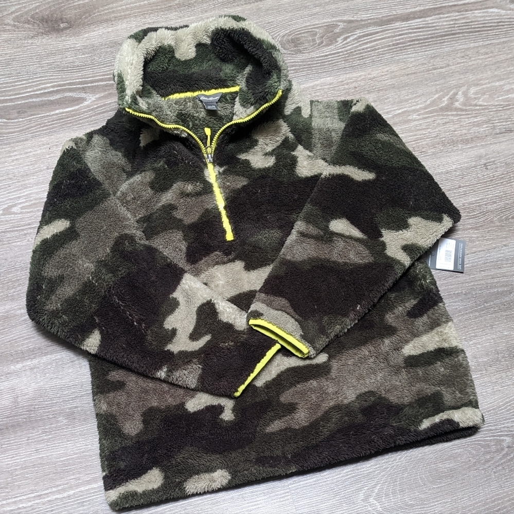 EDDIE BAUER | oversized plush fleece 1/2 zip